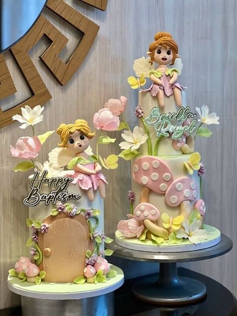Baptism celebration cake