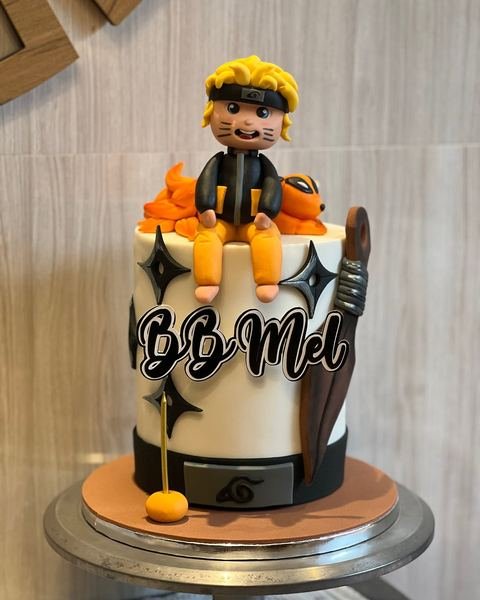 Birthday cake with a ninja theme