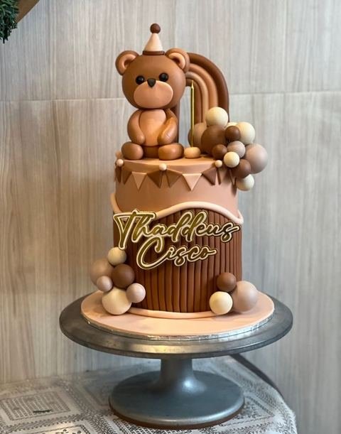 Birthday cake with custom design